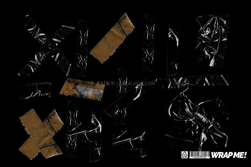 140+潮流塑料褶皱铝箔背景PSD